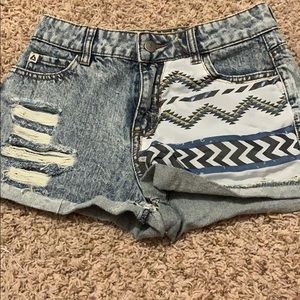 Lies high waisted denim shorts